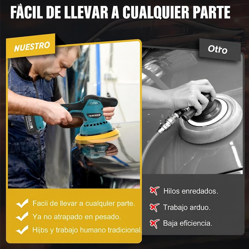 LIJADORA TURBOPRO + KIT DE LIJAS GRATIS