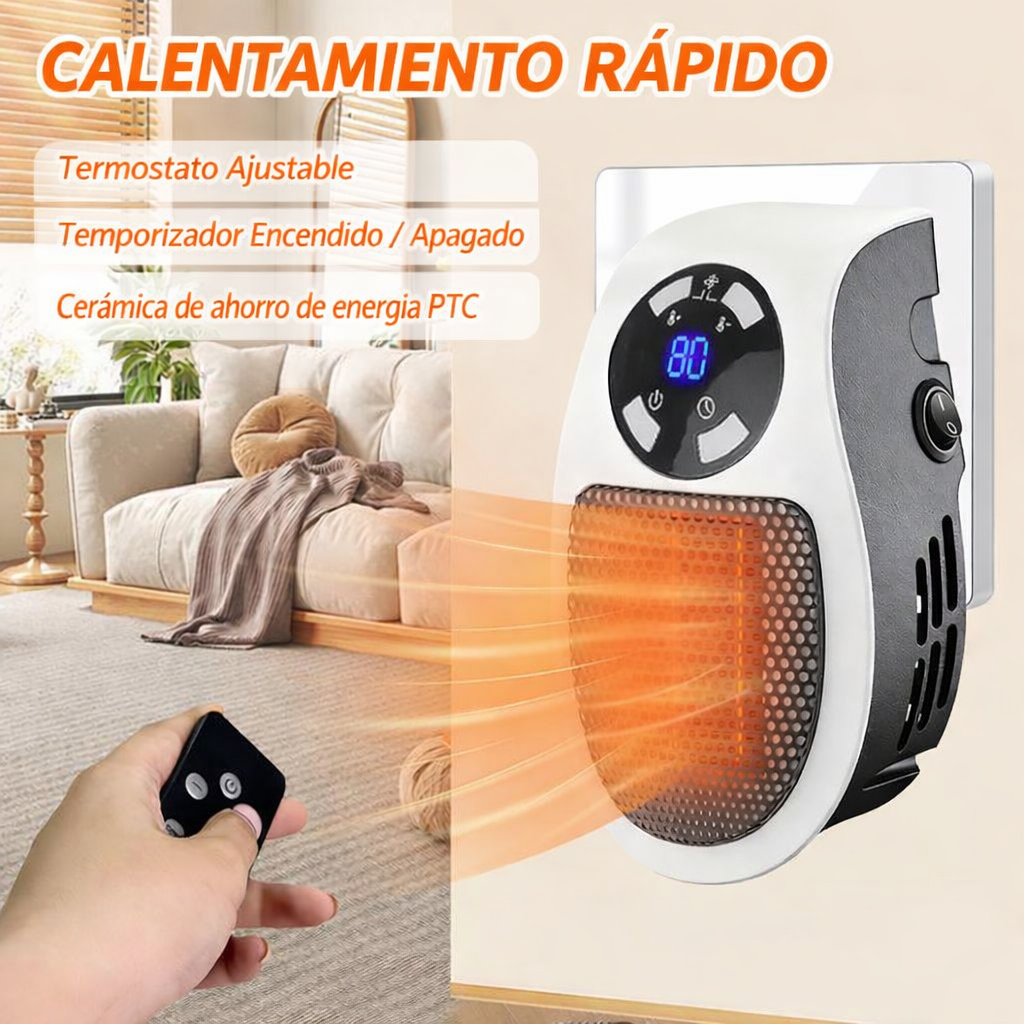 CALENTADOR PORTÁTIL TURBO CERÁMICO + CONTROL REMOTO GRATIS